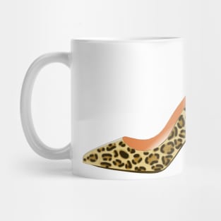 Leopard Print High Heel Shoe Mug